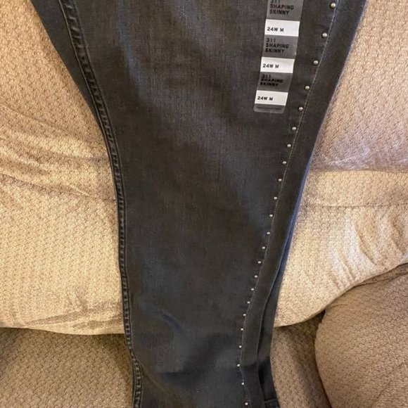 Levi’s Grey black Jeans Plus Size 24 - Picture 5 of 9